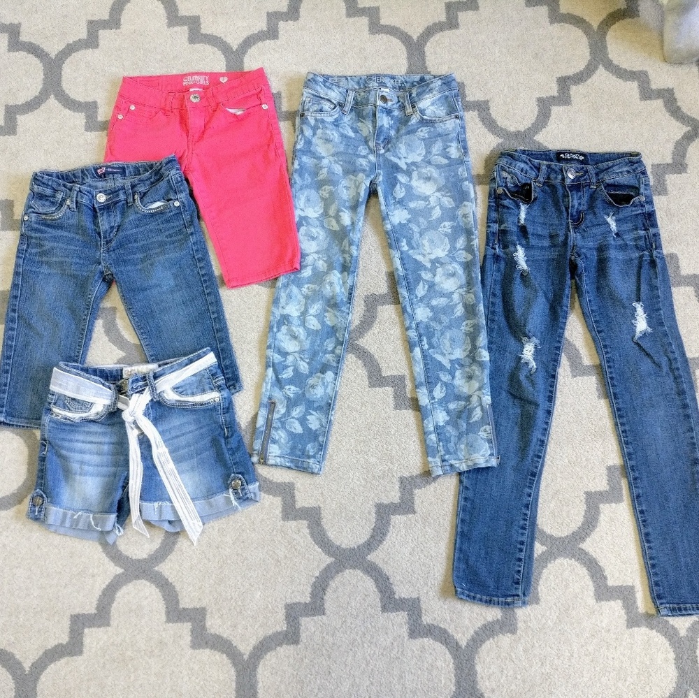 Girls size 8-10 bottoms